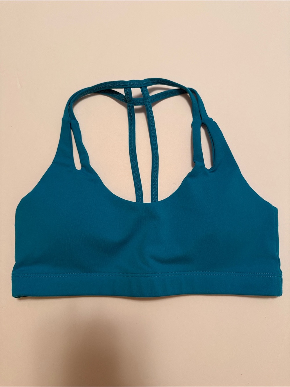 Monciel Teal Strappy Back Sports Bra. Size Small (4-6)